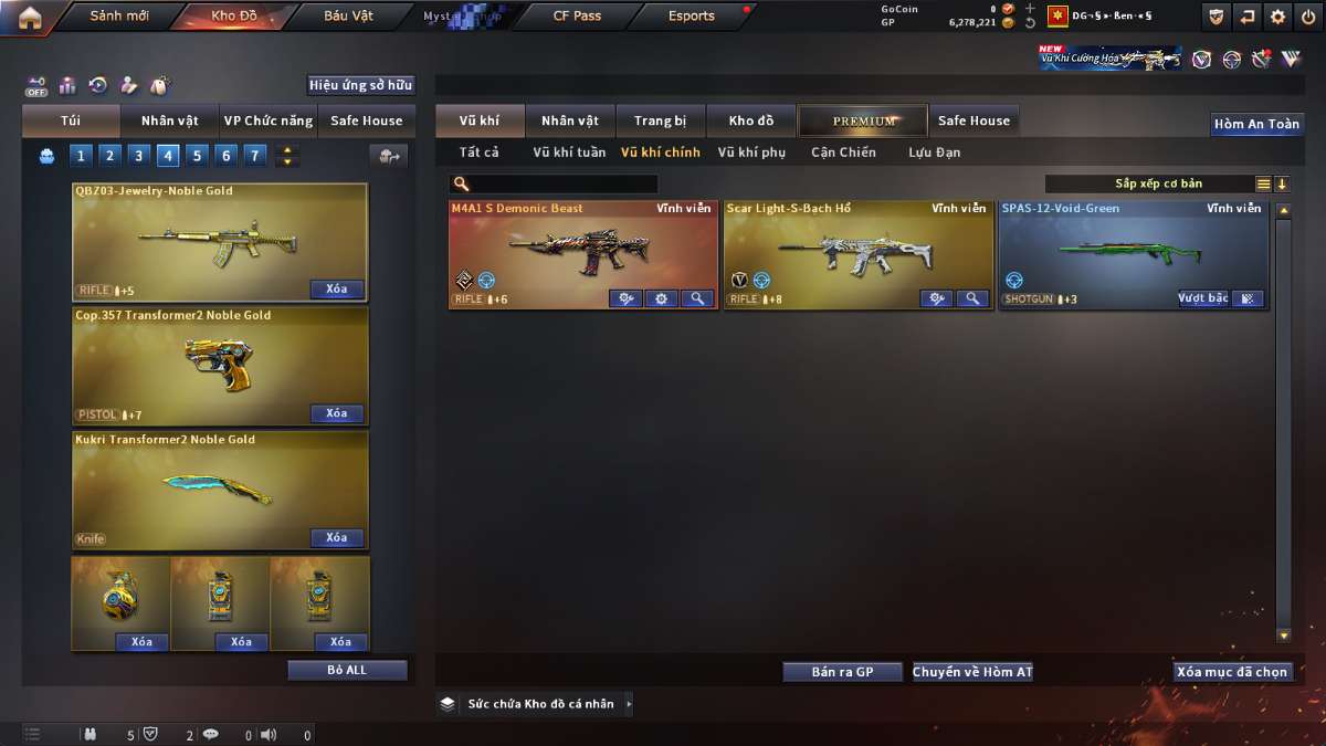 shop acc cf uy tin gia re